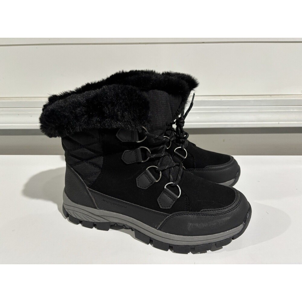 3M Thinsulate Insulation Women’s Winter Boots Size 9 Fur Lined Black